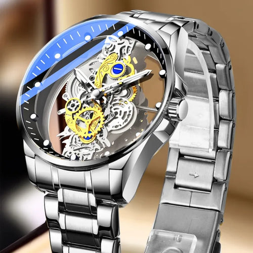 BESTWIN WATCH LooKeo mall Luxury Gold Men's Wrist Watch Tourbillon Mechanical Waterproof Watch For Men & Boys Decent Wrist Strap Attractive Dial  4.6 (9) Product