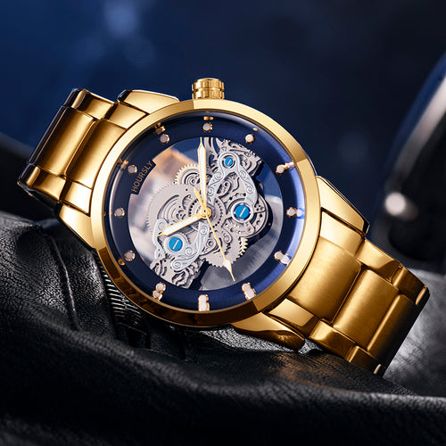 Hoursly Classic Mechanical Watch – Silver Edition  | SKU: NXS-0395 Categories: Men's Watches